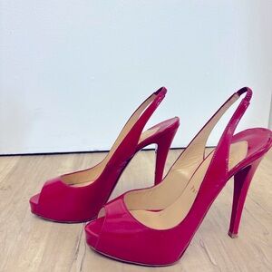 Christian Louboutin Fuschia Slingbacks Sz 38.5/8 US